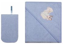 Vaikiškų rankšluosčių rinkinys Womar Double, šviesiai mėlynas, 80 cm x 80 cm