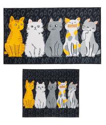 Vonios kilimėlių rinkinys Foutastic 933ELT1118, įvairių spalvų, 100 cm x 60 cm