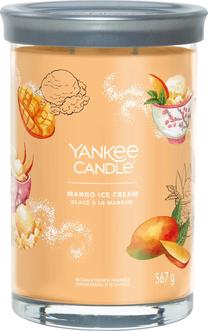 Žvakė, aromatinė Yankee Candle Signature Mango Ice Cream, 60 - 100 h, 567 g, oranžinė sp.