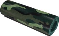 Fitnesa un jogas paklājs Yate Camouflage, melna krās./zaļa krās., 180 cm x 50 cm x 0.6 cm