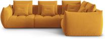 Modulinė sofa Micadoni Home Bloom Casino, geltona sp., dešininė, 316 x 216 cm x 95 cm
