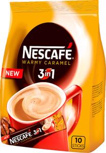 Tirpiosios kavos gėrimas Nescafe Caramel 3 in 1, 10 pakelių x 16 g