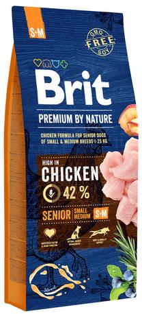 Kuiv koeratoit Brit Premium Nature Senior, kanaliha, 3 kg