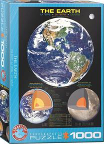 Dėlionė Eurographics The Earth, 48.9 cm x 67.3 cm, 1000 vnt., įvairių spalvų