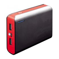Lādētājs-akumulators (Power bank) Omega PMPB6BR, 6000 mAh, melna krās./sarkana krās.