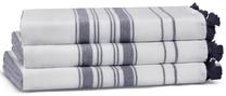 Vannas dvielis Foutastic One Side Striped 581CAN1341, zilimelns krās., 180 cm x 100 cm