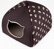 Kaķu māja Hobbydog R1 Igloo, brūna krās., 38 cm x 38 cm