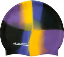 Plaukimo kepuraitė Aqua Speed, juoda sp./geltona sp./violetinė sp.