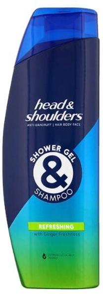 Kūno prausimosi želė vyrams Head&Shoulders Shower Gel & Shampoo, 300 ml