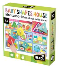 Развивающая игра, мой первый формовочный домик Headu Montessori, многоцветный