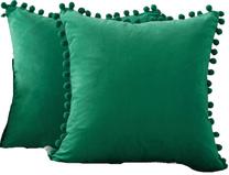 Dekoratyvinės pagalvėlės užvalkalas, žalia sp., 45 cm x 45 cm, 2 vnt.