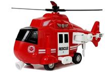 Lėktuvai ir sraigtasparniai Lean Toys City Service Rescue, raudona sp.