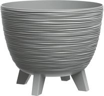 Gėlių vazonas Prosperplast Furu, plastikinis, Ø 23.7 cm, pilka sp.