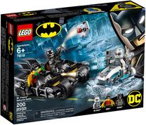 Konstruktorius LEGO Super Heroes Mr. Freeze™ betmeno motociklo kova 76118, 200 vnt.