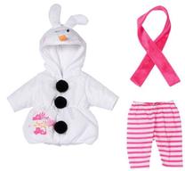 Комплект одежды для куклы Zapf Creation Baby born Snowman, белый цв./розовый цв.