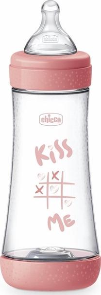 Kūdikių buteliukas Chicco, 300 ml, 4 mėn., rožinė sp.