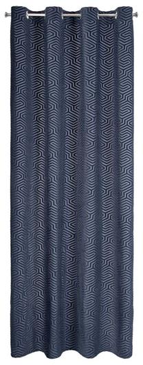 Nakts aizkari ZKIA-05, zilimelns krās., 140 cm x 250 cm