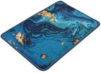 Vonios grindų kilimėlis Foutastic Marbling 359CHL4173, mėlyna sp./aukso sp., 60 cm x 40 cm