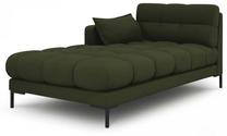 Sofa Micadoni Home Mamaia Chaise Longue, žalia sp., kairinė, 185 x 105 cm x 75 cm