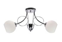 Светильник потолочный Candellux Lighting Fanta 32-62161, E27, 2 x 40 Вт, белый цв. / хромовый цв.