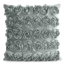 Наволочка для декоративной подушки Roses JA222-03, мятный (mint) цв., 45 см x 45 см