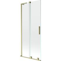 Vannas siena Mexen Velar L, 85 cm x 150 cm, brushed gold krās./caurspīdīgs