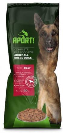 Kuiv koeratoit Aport, veiseliha, 20 kg