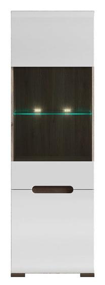 Vitrina REG1W1D, ruda sp., 60 cm x 41 cm x 193 cm
