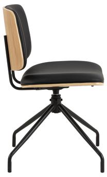 Valgomojo kėdė Owen, juoda, 53 cm x 48.5 cm x 81 cm