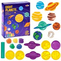 Izglītojošs plastilīna komplekts Jokomisiada Solar System ZA4649, daudzkrāsaina