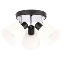 Светильник потолочный Candellux Lighting Biloba 98-49087, E14, 3 x 40 Вт, белый цв. / серебристый цв., 11.5 x 9 см