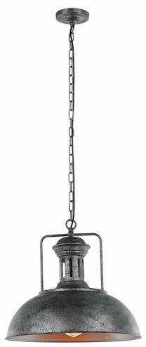 Valgusti rippuv Italux Nadia MDM-2647/1, E27, 1 x 60 W, must v./hall v. / hall v.