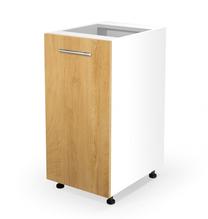 Apatinė virtuvinė spintelė, ruda/balta, 40 cm x 52 cm x 82 cm