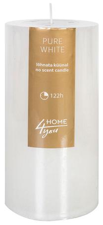 Žvakė, cilindrinė Home4you, 122 h, balta sp.