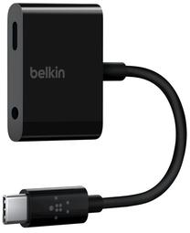 Adapteris Belkin USB Type-C, 3.5mm female, 0.13 m, melna krās.