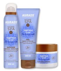 Kūno priežiūros rinkinys Agrado Home Spa Japanese Care, 3 vnt.