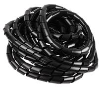 Держатель проводов InLine Cable Shielding 25mm x 10m Black, черный цв.