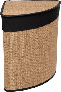 Skalbinių krepšys 5five Simply Smart Luxe, 48 l, ruda sp./juoda sp., 49.5 cm x 37 cm x 50 cm