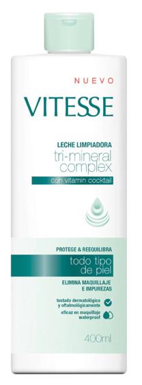 Attīrošs sejas piens Vitesse Tri-Mineral Complex, 400 ml