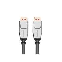 Vads Lanberg DisplayPort To DisplayPort CA-DPDP-20CU-0018-BK Displayport, Displayport, 1.8 m, sudraba krās./melna krās.
