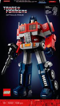 Prekė su pažeista pakuote. Konstruktorius LEGO® Icons Optimus Prime 10302, 1508 vnt.