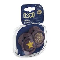 Čiulptukų ir kramtukų laikiklis Lovi Stardust, 18 mėn., violetinė sp.
