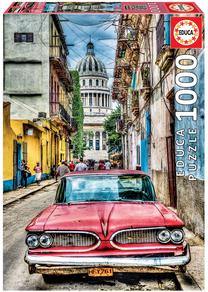 Dėlionė Educa Vintage Car In Old Havana 16754, 68 cm x 48 cm, 1000 vnt., įvairių spalvų