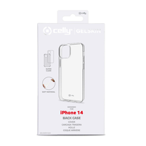 Telefona vāciņš Celly Gelskin For iPhone 14, caurspīdīga krās., Apple