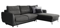Kampinė sofa Silva Nube 4, tamsiai pilka sp., dešininė, 201 x 276 cm x 100 cm