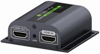 Удлинитель Techly HDMI Extender with IR Cat6, черный цв.