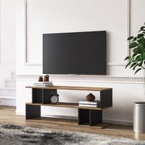 ТВ стол Kalune Design Piramide, черный цв./ореховый цв., 120 см x 35.2 см x 49.5 см