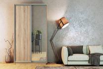 Spinta MN Garant 3142006, ruda sp., 130 cm x 60 cm x 240 cm, su veidrodžiu