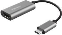 Adapteris Trust Dalyx USB USB Type-C, HDMI, 200 m, sudraba krās.