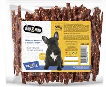 Gardums suņiem Hau&Miau HM-8137, pīles gaļa/rīsi, 0.5 kg